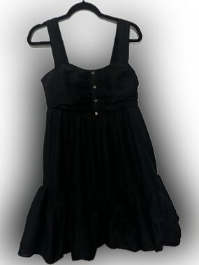 Nordstrom Ciebon black ruffle Dress size M